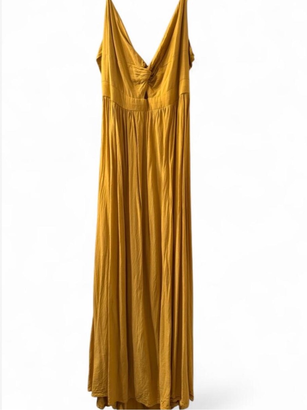 Cupshe Yellow Twist-Front Maxi Dress - Picture 2 of 6